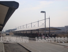 合肥药业公司车棚张拉膜结构工程 合肥药业公司车棚张拉膜结构工程