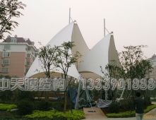 山东淄博猪龙河景观张拉膜结构工程